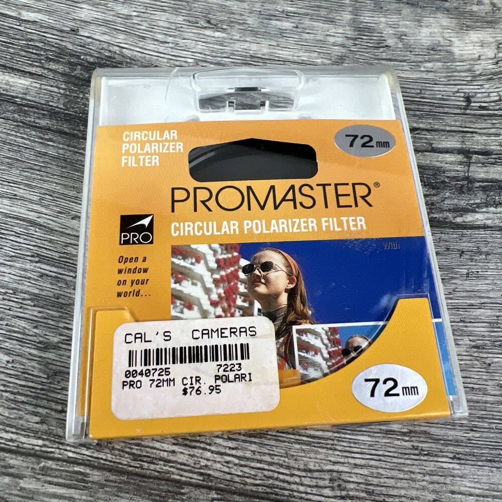 Promaster 72mm Circular Polarizer Cir-PL Filter New
